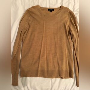 J Crew 100% wool Margot sweater tan sz S